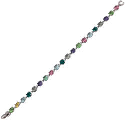 Rankine Bratara argint zirconii colorate Lara (CAB2915-22)
