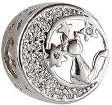Rankine Talisman argint pisicuta si semiluna (G6073-2)