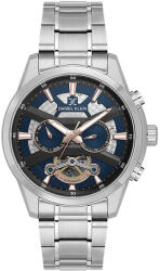 Daniel Klein Skeleton - Ceas Barbatesc Automatic Argintiu DK. 1.14015. 4 (DK.1.14015.4) Ceas