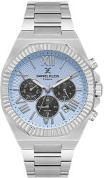 Daniel Klein Exclusive - Ceas Barbatesc Quartz Argintiu DK. 1.14075. 3 (DK.1.14075.3) Ceas