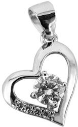 Rankine Pandantiv argint inima Moissanite (8P21969-2)