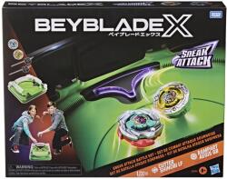 Hasbro Set Beyblade X Sneak Attack cu arena, 2 titireze si 2 lansatoare (G1940) Figurina