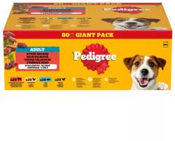 PEDIGREE alutasakos eledel felnőtt kutyák számára, zselés válogatás 80*100g - grandopet