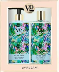 Vivian Gray Vivian Grey Wild Orchid készlet testápoló, 350 ml + tusfürdő, 350 ml