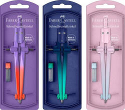 Faber-Castell Körző készlet, precíziós, FABER-CASTELL "Stream Flow", vegyes színek (TFC174556) - tutitinta