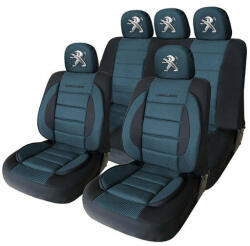Carguard Peugeot-os Univerzális Premium Üléshuzat Készlet - Fekete/Kék