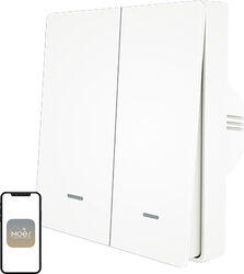 Moes ZS-B-EU2 Comutator de lumina ZigBee cu 2 canale (ZS-B-EU2-WH-MS)