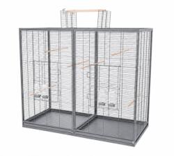 Inter-Zoo Pet Products Colivie pentru păsări Verra 125, 5 x 61 x 109/127 cm GRI