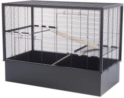  INTER-ZOO Pet Products Cușcă pentru rozătoare NESTA 70 METAL LOW 102, 5 x 52, 5 x 76, 5 cm NEAGRĂ