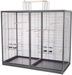 Inter-Zoo Pet Products Colivie pentru păsări Verra 125, 5 x 61 x 109/127 cm NEAGRĂ