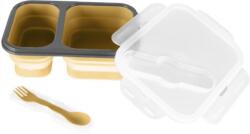 Zopa Snack doboz + evőeszközök, nagy, Mustard Yellow