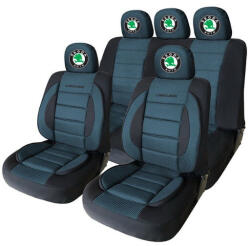  Univerzális Premium Carguard Üléshuzat Készlet Skoda - Fekete/Kék