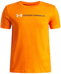 Under Armour UA B Logo Wordmark SS Outrageous Orange Mărime copii: 128-134 / Culoare: portocaliu/ (1389963-808)
