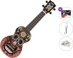 Mahalo MA1SK BK Basic SET Skull Black Szoprán ukulele