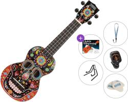 Mahalo MA1SK BK Premium SET Skull Black Szoprán ukulele