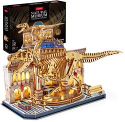 CubicFun - Puzzle 3D cu LED muzeul natural T-Rex 262 piese - CUL546h (CUL546h)