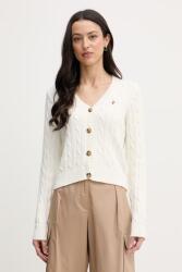 U. S. Polo Assn U. S. Polo Assn. női pamut kardigán CABLE KNIT - bézs M