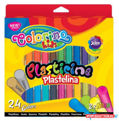  Gyurma/24 klt Colorino 42642 24 db-os színes gyurma készlet. Alap és neon színek + arany és ezüst (BAR_238400225)