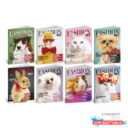  Füzet BLASETTI 9326 A/4 80g kemény fedeles kockás 42l FASHION PET HT 2026/10 db/csg/ (BAR_150274127)
