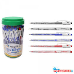  Golyóstoll FLEXOFFICE (0, 7mm) eldobható (34kék+8fekte+8piros) FO-Gelb 09 (BAR_200010000)