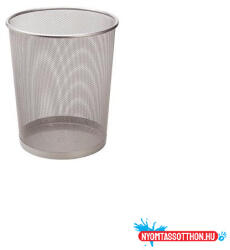 Papírkosár (35cm) fém rácsos magas ezüst (BAR_145890099)