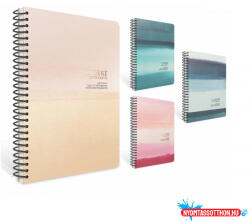  Spirálfüzet GIPTA Papernotes A/4 PP borítással 80 lapos kockás 6377 (BAR_153901240)