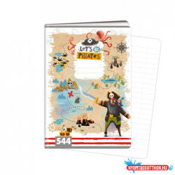  Füzet ARGUS A/5 vonalas 40lapos Pirates /Legyünk kalózok! / 1592-0363 (BAR_151461060)