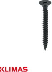 Klimas KSGM-35035 gipszkarton csavar fémmenettel, PH - 3, 5x35 mm (trombitafejű, foszfátozott) (KSGM-35035)