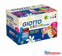  Akrilfesték 6/klt GIOTTO tégelyes 25ml 538200 (BAR_232720000)