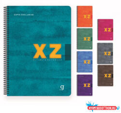  Spirálfüzet GIPTA XZ Notes 17x24 cm karton borítással 80 lapos vonalas 7417 könnyített papír (BAR_153901780)