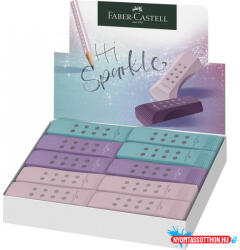  Radír FABER-CASTELL RollOn Sparkle pvc mentes vegyes szín /rózsa, lila, kék/ 187310 (BAR_210440010)