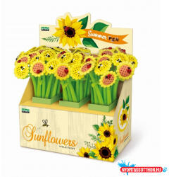  Golyóstoll LEBEZ Flexi Summer pen, sunflower /36db/displ/ 82103 (BAR_180130533)