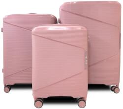 ZELLIA Polipropilén Bőrönd Ppb088 - Rosegold Szett (ZLK-ppb088-ppb088--rosegold-szett)