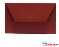  Színes boríték névjegy selyemfényű bordó/red lacquer (BAR_074220024)