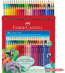  Színes ceruza 48/klt FABER-CASTELL Grip gumi pöttyös 112449 (BAR_179120048)