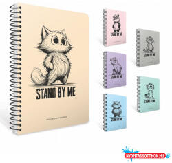  Spirálfüzet GIPTA Stand by Me A/4 PP borítással 80 lapos vonalas 7982 (BAR_153902630)
