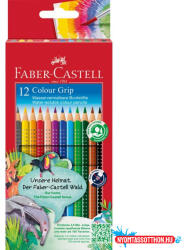  Színes ceruza 12/klt FABER-CASTELL Grip gumi pöttyös 112412 (BAR_179120000)