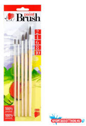  Ecset szett 2/4/6/8/10/klt ICO Süni iskolai bliszteres natúr fanyelű (BAR_910000702)