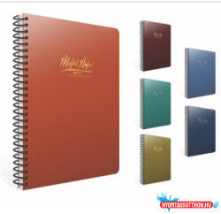  Spirálfüzet GIPTA Metal Notes 17x24 cm PP karton borítással 100 lapos kockás 6136 (BAR_153900810)