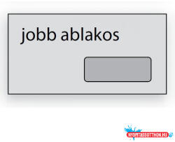  Boríték LA/4 öntapadós bélésnyomott jobb ablakos (AJ45x90mm) (BAR_073800000)