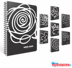 Spirálfüzet GIPTA Mono Block A/4 PP borítással 80 lapos kockás 7991 (BAR_153902620)