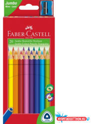  Színes ceruza 20/klt FABER-CASTELL Grip Junior háromszög hegyezővel 116520 (BAR_179210000)