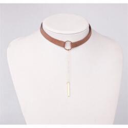 Ecarla Choker Nyaklánc, Barna (N242BR)