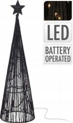 Koopman Karácsonyi piramis csillaggal 10LED 40cm fekete (K-AMY100390)