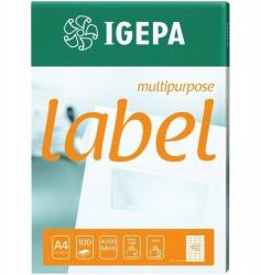 Igepa Öntapadó etikett címke A4 (100lap) 70x37mm Contilabel EA-700X370 Igepa (EA-700x370)