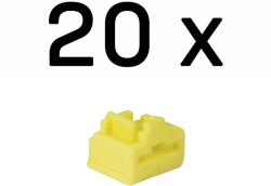 Lindy RJ-45 Port Blockers, 20pcs, Yellow (LY-47901) - qwerty-vision