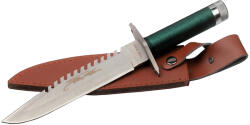 Depox Cutit de vanatoare DEPOX®, Rambo First Blood, 35 cm, teaca inclusa, verde (2852)