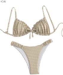 Shein Kétrészes Kockás Bikini Szett M - allegro - 1 405 Ft