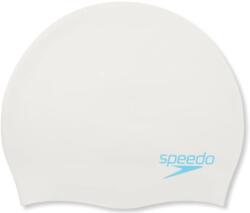 Speedo plain moulded silicone junior cap fehér