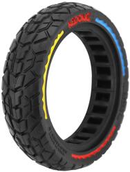 P2R (Vélo) P2R tömör roller gumiabroncs 8.5 x 2.00, fekete, sárga, piros, kék csíkkal, belső szélesség 34 mm P2R (Vélo) Egyéb járművek Elektromos rollerek és alkatrészek Elektromosroller-kerekek és gumik Elektro